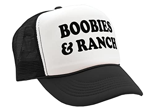 Nukem Cap Company - Boobies and Ranch - Vintage Retro Style Trucker Cap Hat