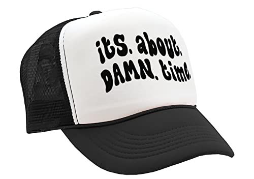 Nukem Cap Company - its. About. Damn. time. - Viral Video - Vintage Retro Style Trucker Cap Hat