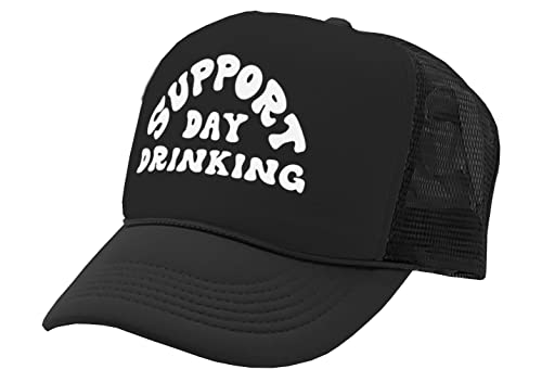 Nukem Cap Company - I Support Drinking During The Day - Vintage Retro Style Trucker Cap Hat