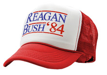 Load image into Gallery viewer, REAGAN BUSH &#39;84 - funny retro vintage style - Unisex Adult Trucker Cap Hat - Five Panel Retro Style TRUCKER Cap
