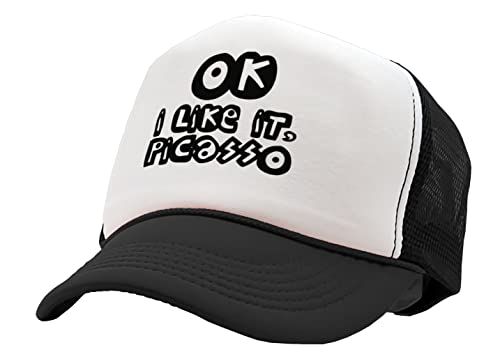 Nukem Cap Company - OK I Like It Picasso - Viral Video - Vintage Retro Style Trucker Cap Hat