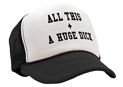 Nukem Cap Company - All This + A Huge D**k - Vintage Retro Style Trucker Cap Hat