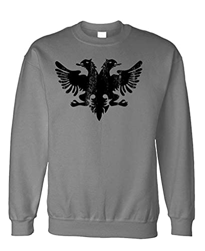 The Goozler ALBANIAN EAGLE - funny retro albania flag - Fleece Sweatshirt