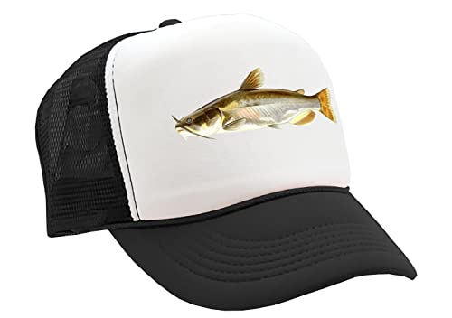 The Goozler - Catfish - Lake Fish Pond Angler Fishing - Vintage Retro Style Trucker Cap Hat