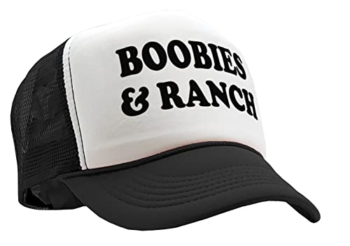 Nukem Cap Company - Boobies and Ranch - Vintage Retro Style Trucker Cap Hat