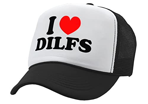 Nukem Cap Company - I Heart DILFS - Vintage Retro Style Trucker Cap Hat