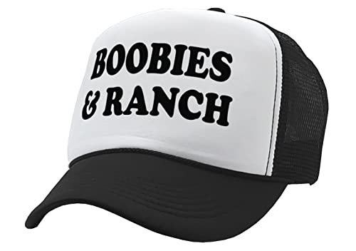 Nukem Cap Company - Boobies and Ranch - Vintage Retro Style Trucker Cap Hat