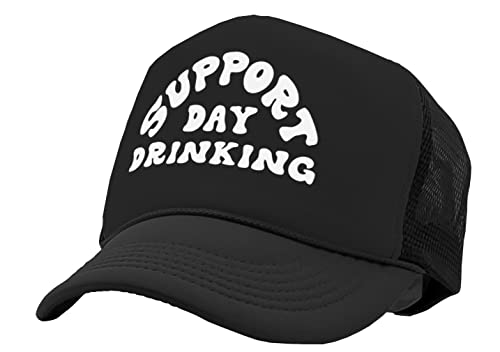 Nukem Cap Company - I Support Drinking During The Day - Vintage Retro Style Trucker Cap Hat