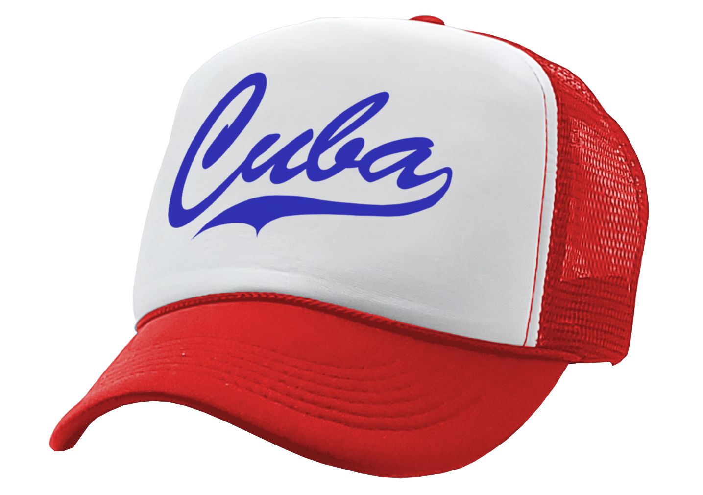 CUBA - hispanic pride latin america cubano - Vintage Retro Style Trucker Cap Hat - Five Panel Retro Style TRUCKER Cap