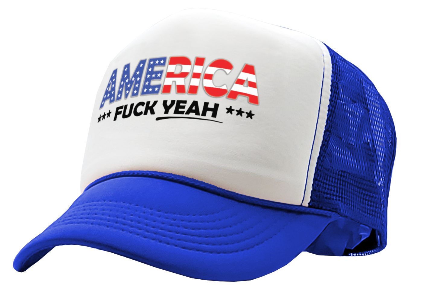 America F--- Yeah Adjustable Snap Back Trucker Hat