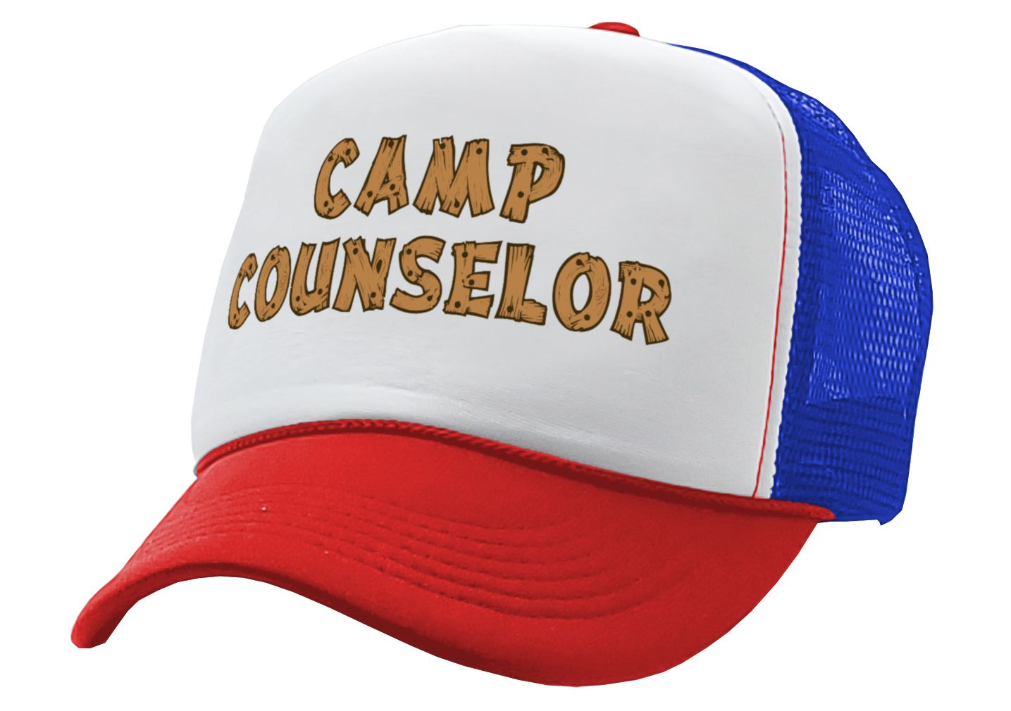 CAMP COUNSELOR - nature wilderness guide tourist - Unisex Adult Trucker Cap Hat - Five Panel Retro Style TRUCKER Cap