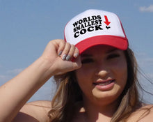 Load image into Gallery viewer, WORLD&#39;S SMALLEST COCK - Five Panel Retro Style TRUCKER Cap
