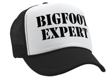 Load image into Gallery viewer, BIGFOOT EXPERT - squatchin sasquatch spook - Vintage Retro Style Trucker Cap Hat - Five Panel Retro Style TRUCKER Cap
