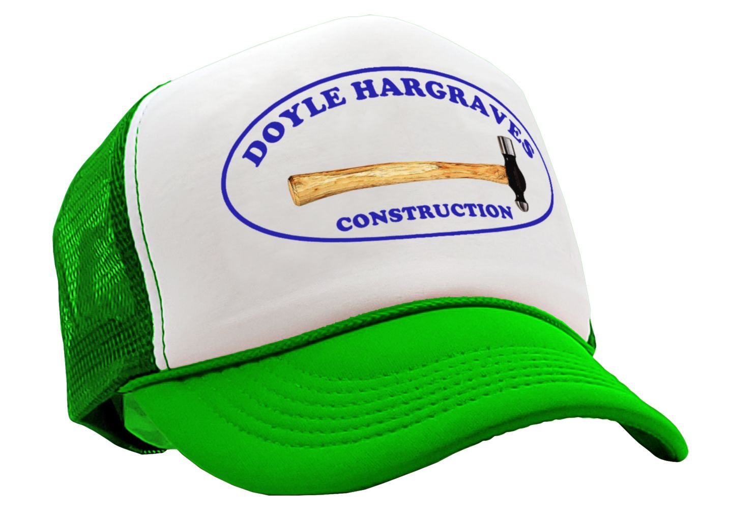 DOYLE HARGRAVES CONSTRUCTION movie - Vintage Retro Style Trucker Cap Hat - Five Panel Retro Style TRUCKER Cap