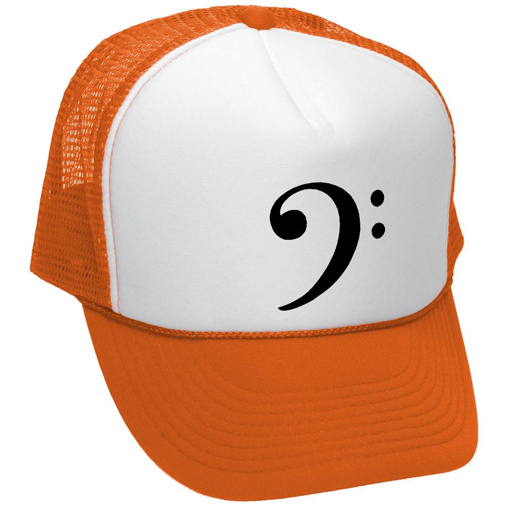 Bass Clef Trucker Hat - Mesh Cap