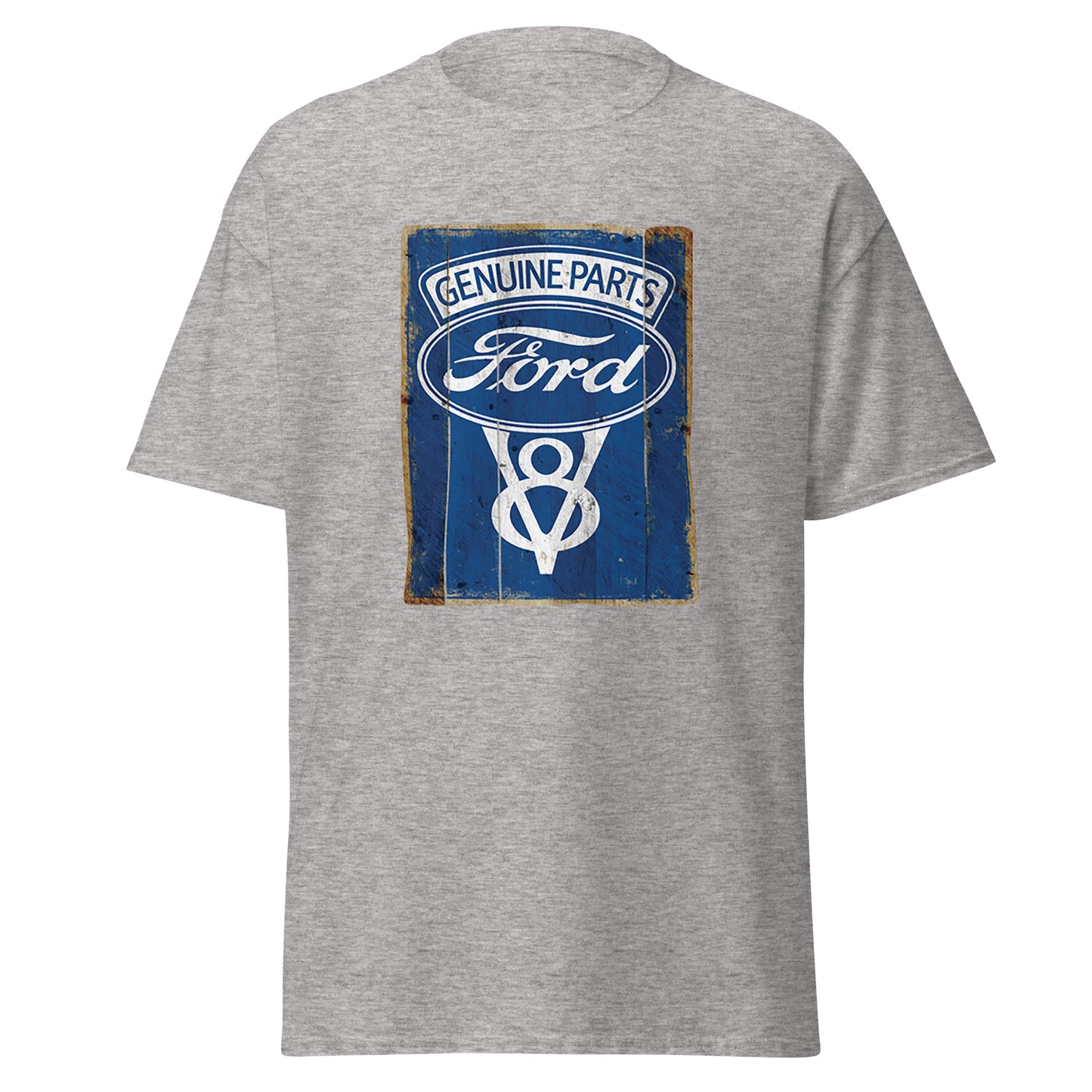 Ford Vintage Genuine Parts V8 Logo Unisex Cotton T-shirt