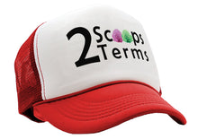 Load image into Gallery viewer, TWO SCOOPS - 2 TERMS - Five Panel Retro Style TRUCKER Cap
