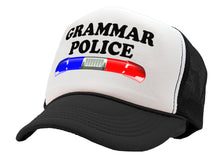 Load image into Gallery viewer, GRAMMAR POLICE - Five Panel Retro Style TRUCKER Cap
