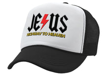 Load image into Gallery viewer, JESUS - HIGHWAY to HEAVEN - Five Panel Retro Style TRUCKER Cap
