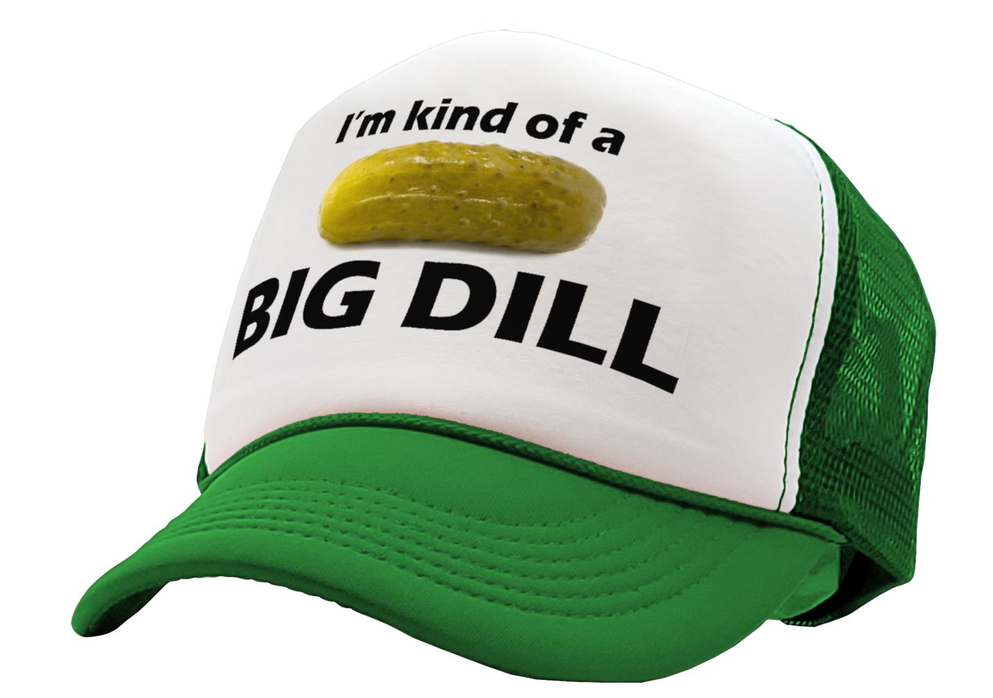 I'M KIND OF A BIG DILL - funny parody - Vintage Retro Style Trucker Cap Hat - Five Panel Retro Style TRUCKER Cap