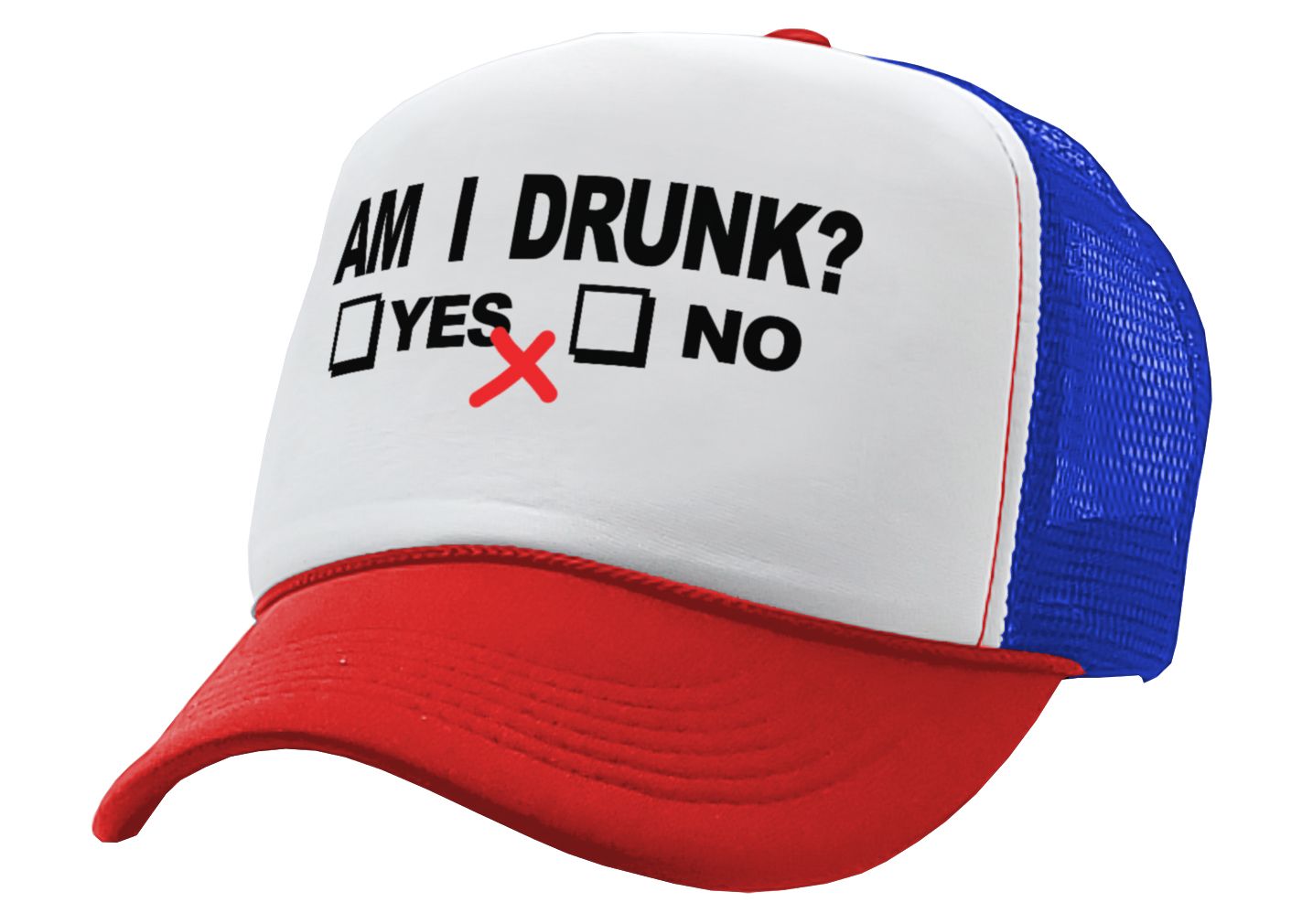 Am I Drunk Adjustable Snap Back Trucker Hat