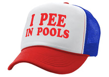 Load image into Gallery viewer, I Pee In Pools - Five Panel Retro Style TRUCKER Cap
