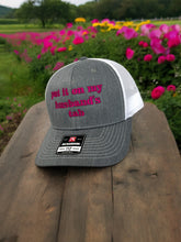 Load image into Gallery viewer, Adjustable Embroidered Snap Back Trucker Hat - Put It On My Husband&#39;s Tab
