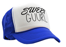 Load image into Gallery viewer, Sweet Guurl - viral video - Vintage Retro Style Trucker Cap Hat - Five Panel Retro Style TRUCKER Cap
