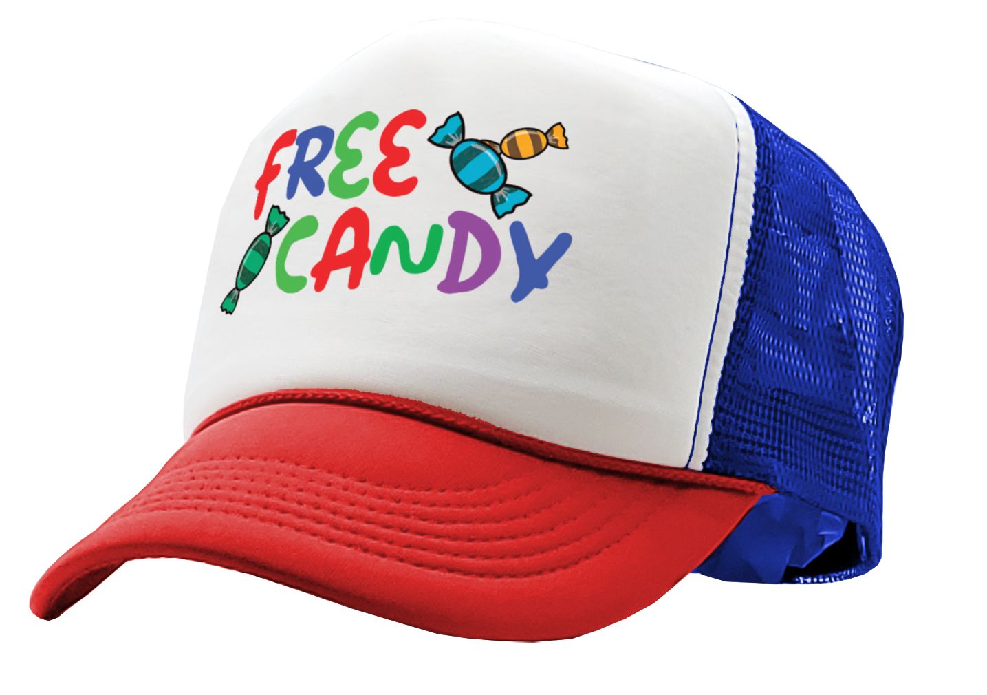 FREE CANDY - Five Panel Retro Style TRUCKER Cap