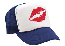 Load image into Gallery viewer, SEXY LIPS - kiss lipstick hot - Vintage Retro Style Trucker Cap Hat - Five Panel Retro Style TRUCKER Cap
