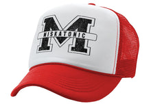 Load image into Gallery viewer, MISKATONIC - horror college university - Vintage Retro Style Trucker Cap Hat - Five Panel Retro Style TRUCKER Cap
