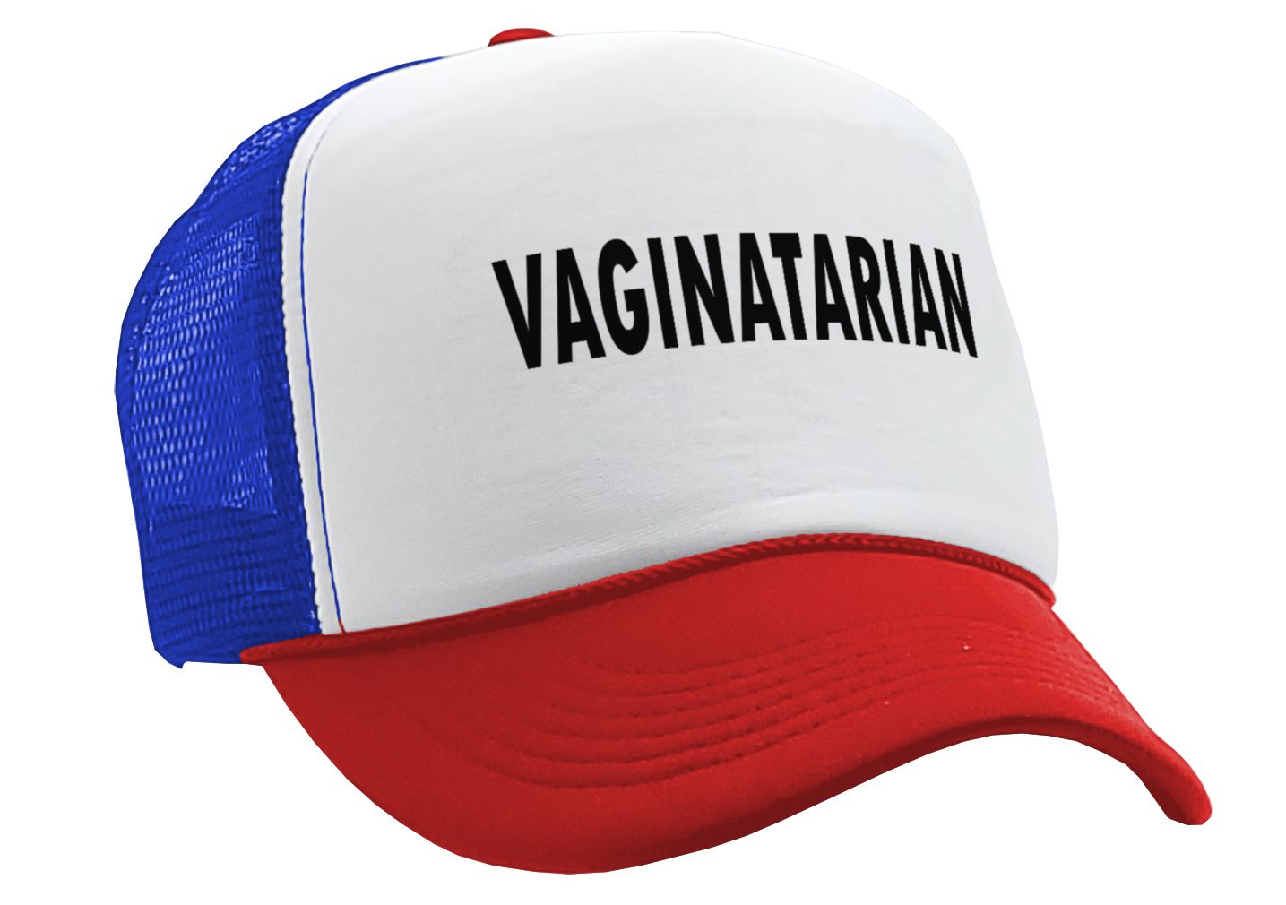 VAGINATARIAN - Five Panel Retro Style TRUCKER Cap