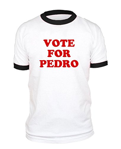 Vote for Pedro Dynamite Funny Election - Cotton Ringer TEE