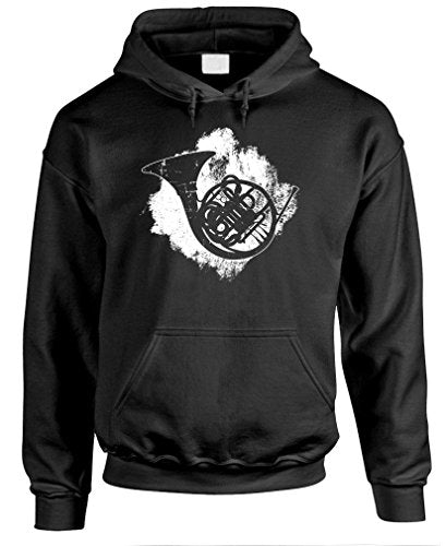 French Horn Vintage Retro Music Funny Brass - Mens Pullover Hoodie