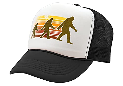 The Goozler - Sasquatch Walking - Squatch Hunter spookin - Vintage Retro Style Trucker Cap Hat