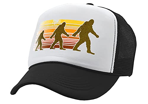 The Goozler - Sasquatch Walking - Squatch Hunter spookin - Vintage Retro Style Trucker Cap Hat