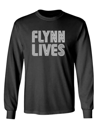 The Goozler Flynn Lives Retro Funny Movie User Program Unisex Long Sleeve T-Shirt Mens Womens