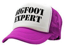 Load image into Gallery viewer, BIGFOOT EXPERT - squatchin sasquatch spook - Vintage Retro Style Trucker Cap Hat - Five Panel Retro Style TRUCKER Cap
