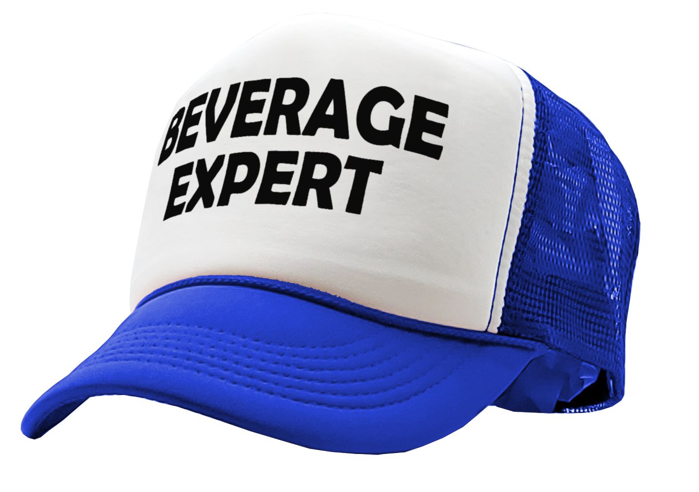 BEVERAGE EXPERT - beer wine liquor party - Vintage Retro Style Trucker Cap Hat - Five Panel Retro Style TRUCKER Cap