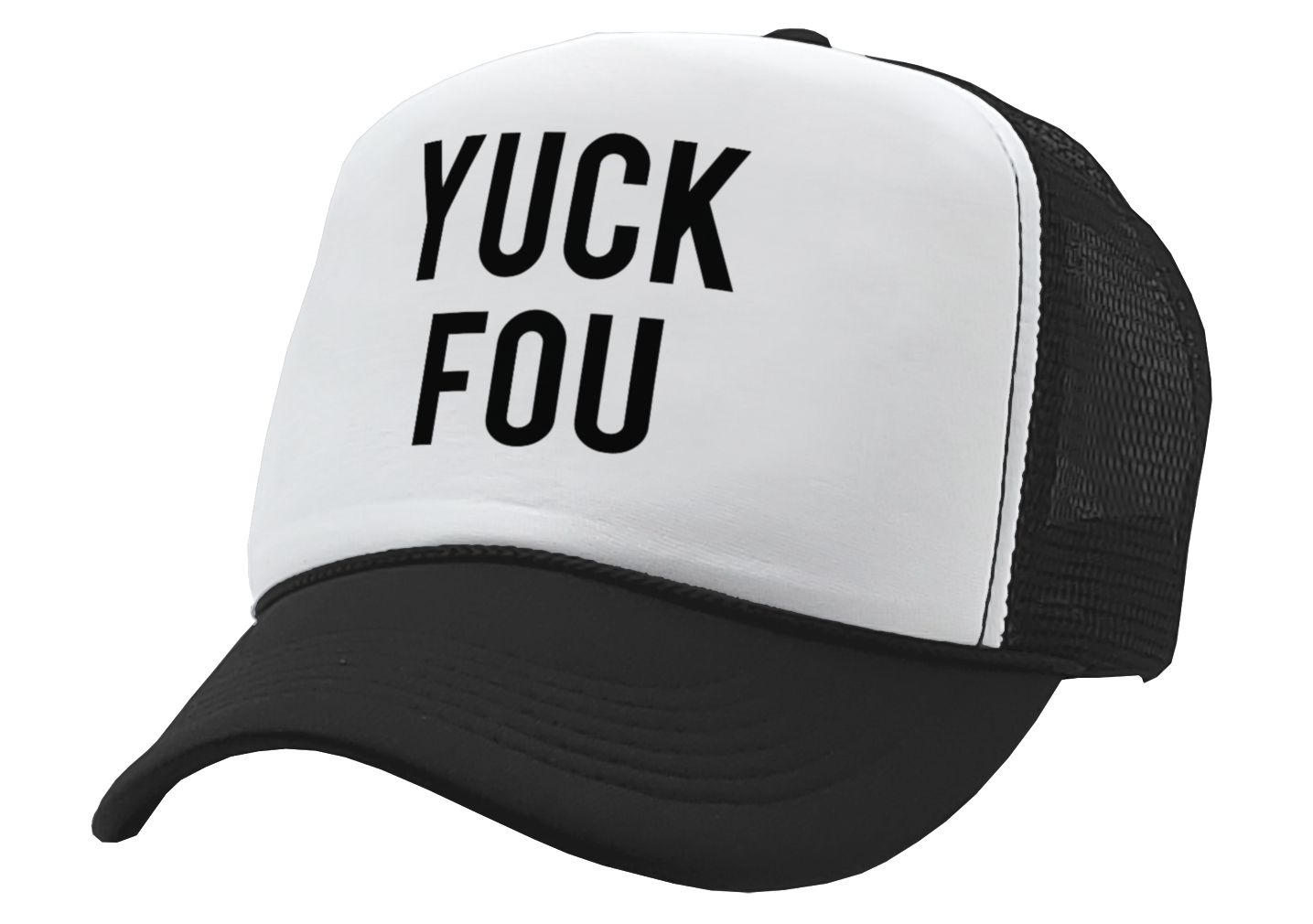 YUCK FOU - fuck you funny prank gag gift Adjustable Snap Back Trucker Cap Hat