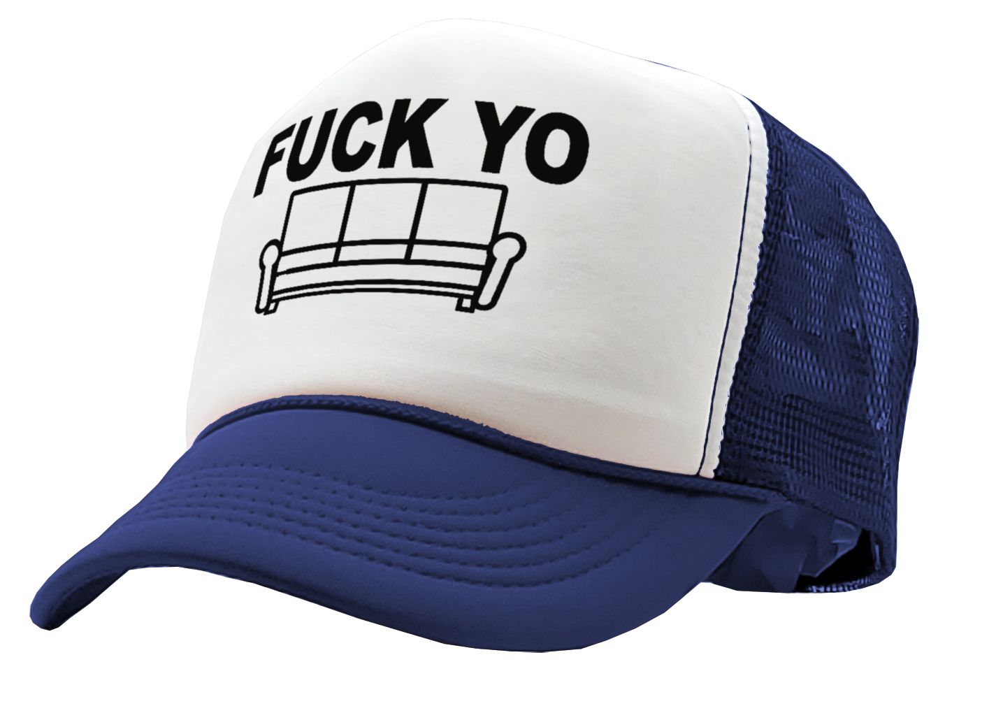 F___ YO COUCH - chappelle james show your - Vintage Retro Style Trucker Cap Hat - Five Panel Retro Style TRUCKER Cap