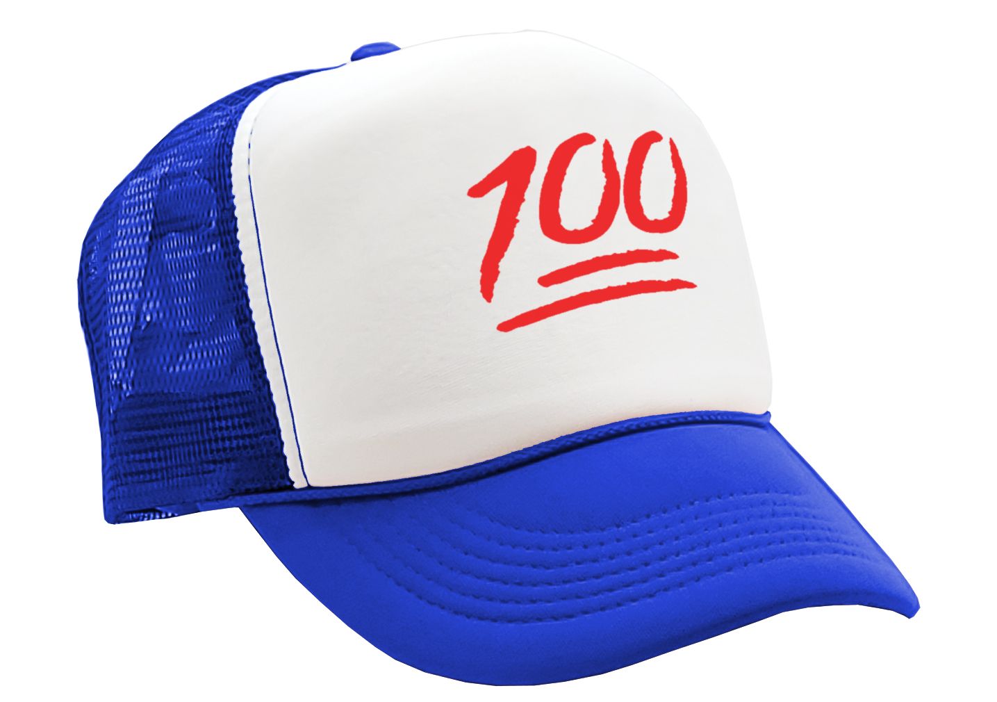 ONE HUNDRED POINTS - Five Panel Retro Style TRUCKER Cap