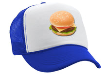 Load image into Gallery viewer, CHEESEBURGER - concession food truck carnival fair - Vintage Retro Style Trucker Cap Hat - Five Panel Retro Style TRUCKER Cap
