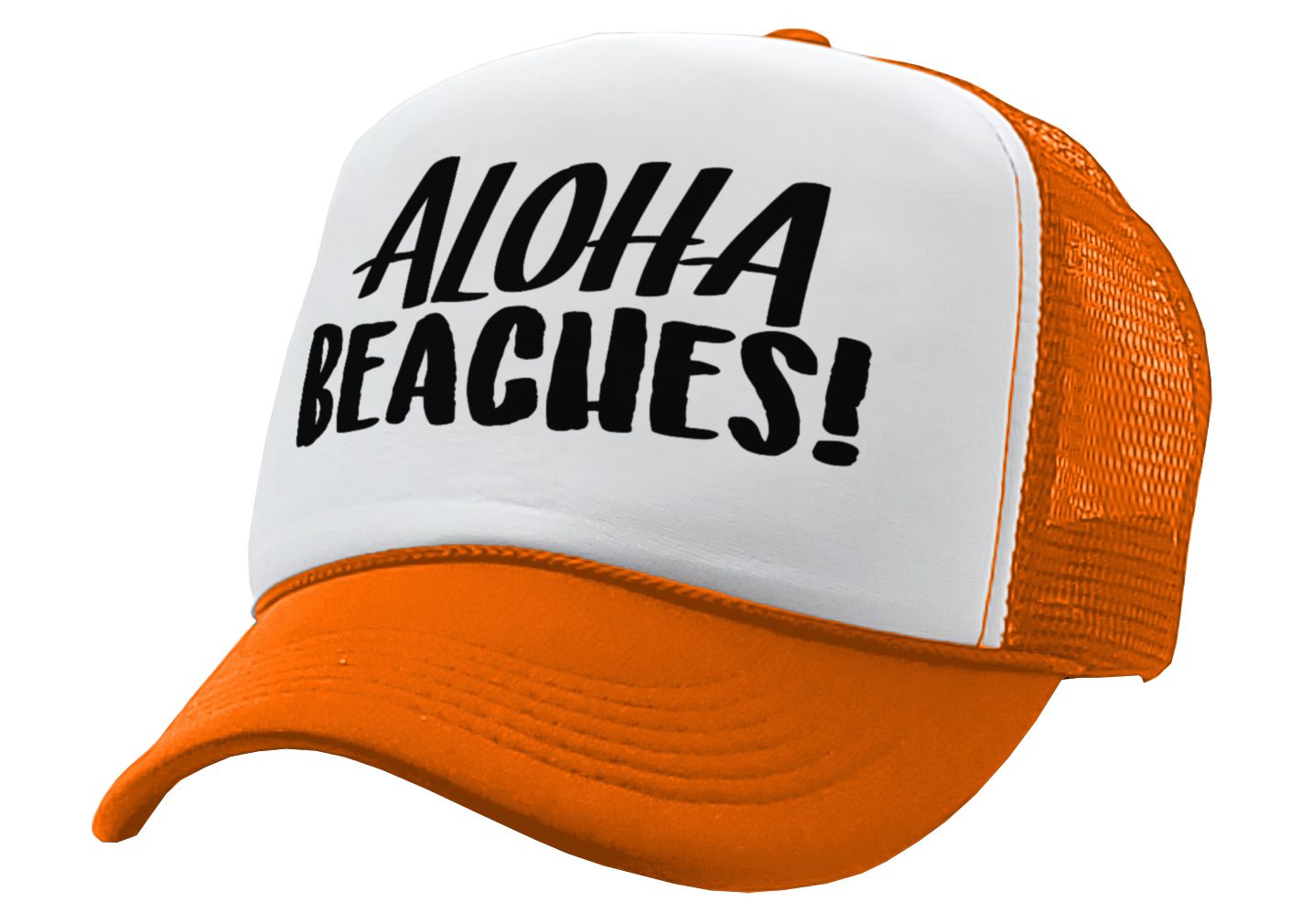 ALOHA BEACHES! Adult Trucker Cap Hat