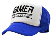 Load image into Gallery viewer, GAMER - I will SLEEP when I DIE - gaming - Vintage Retro Style Trucker Cap Hat - Five Panel Retro Style TRUCKER Cap
