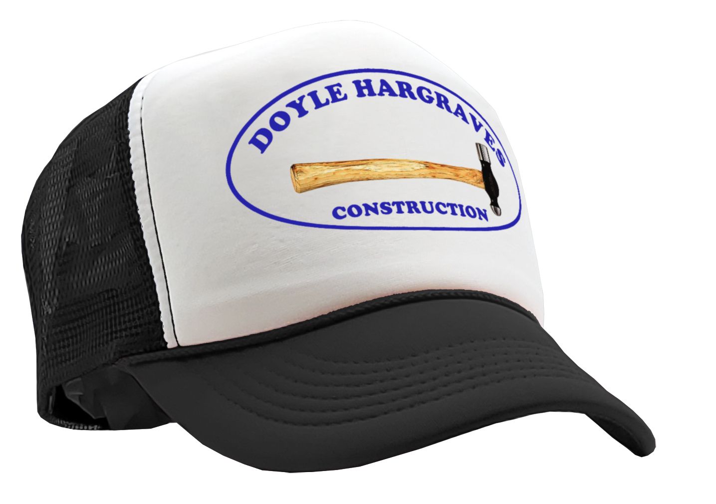 DOYLE HARGRAVES CONSTRUCTION movie - Vintage Retro Style Trucker Cap Hat - Five Panel Retro Style TRUCKER Cap