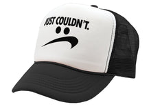 Load image into Gallery viewer, JUST COULDN&#39;T - do it parody - Five Panel Retro Style TRUCKER Cap
