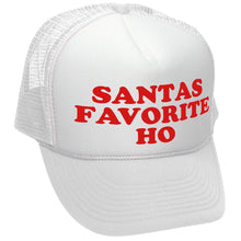 Load image into Gallery viewer, SANTAS FAVORITE HO - christmas claus funny - Vintage Retro Style Trucker Cap Hat - Five Panel Retro Style TRUCKER Cap
