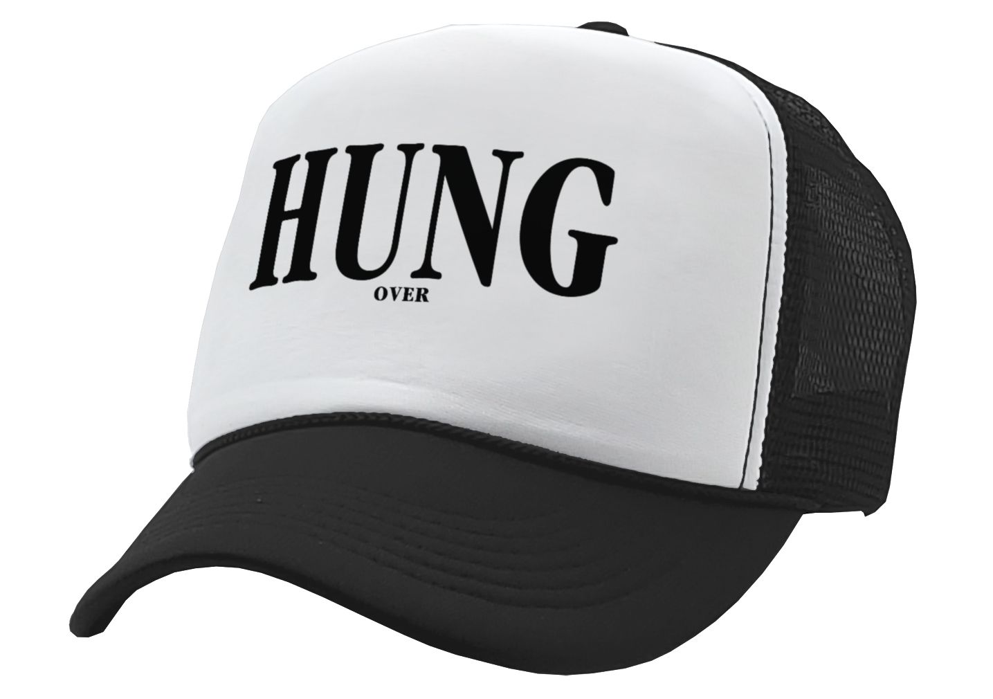 HUNG OVER - Five Panel Retro Style TRUCKER Cap