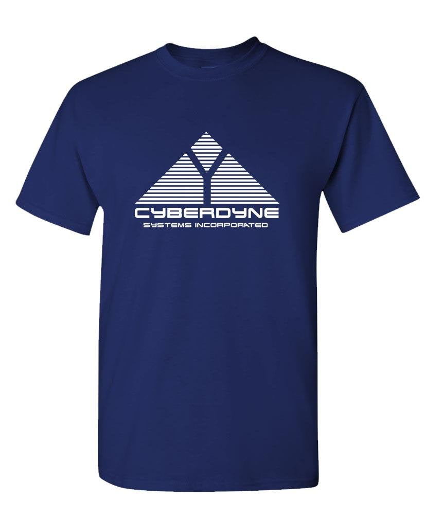 The Goozler Cyberdyne Systems Horror Movie Cyborg - Mens Cotton T-Shirt, S, Navy